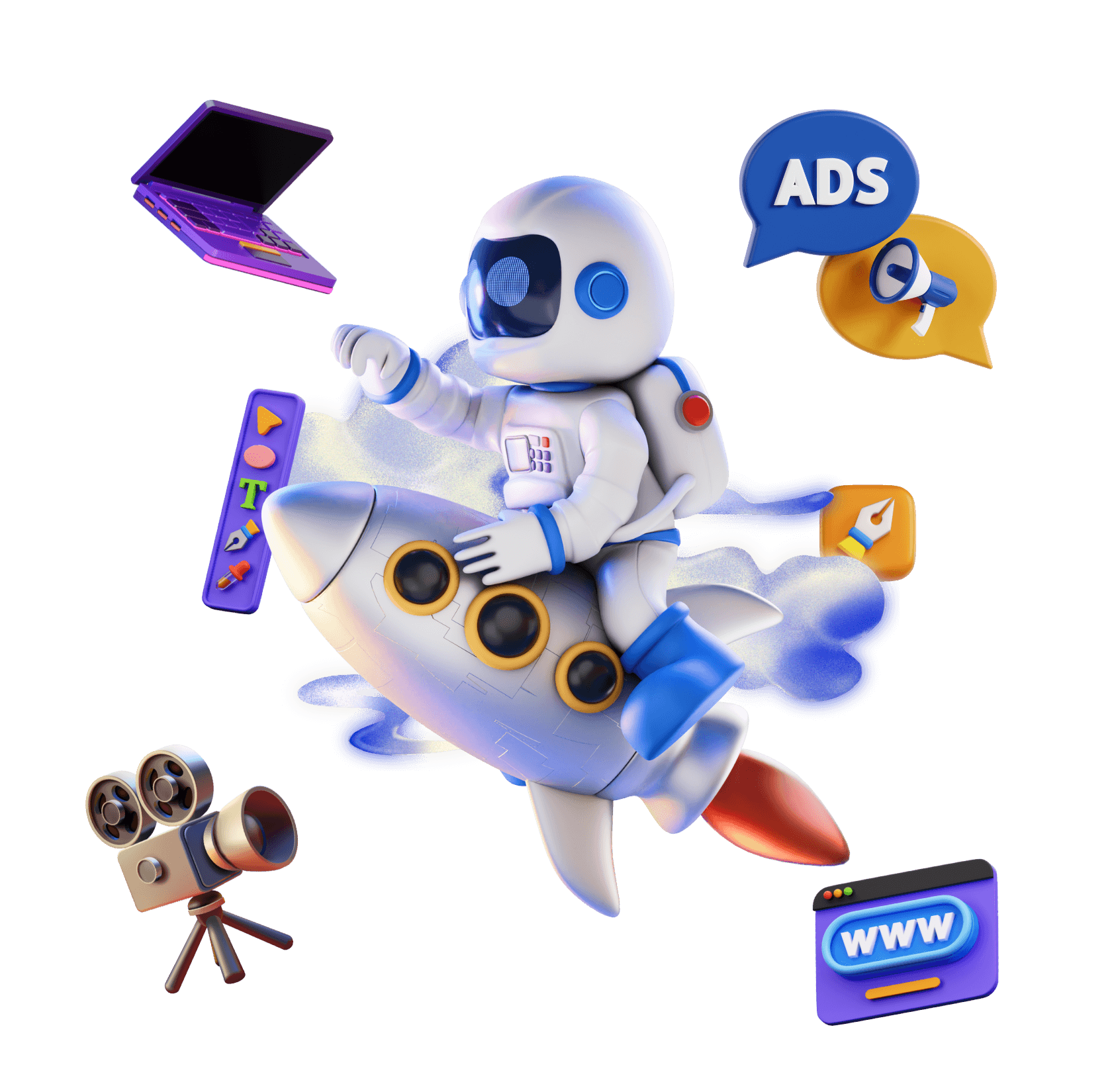 everyweb matters - hero section rocket